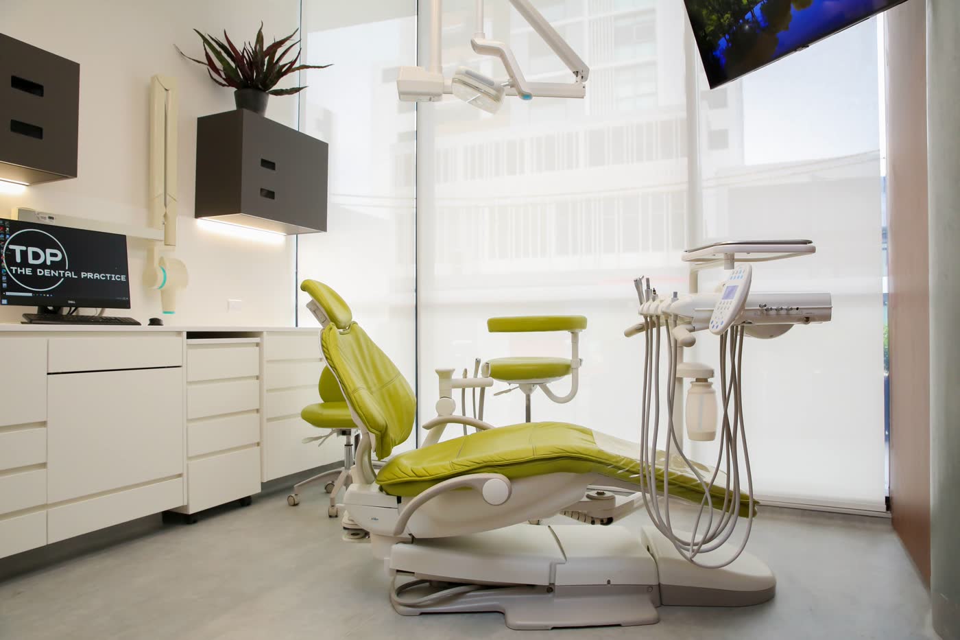 A treatment room at The Dental Practice, Burwood